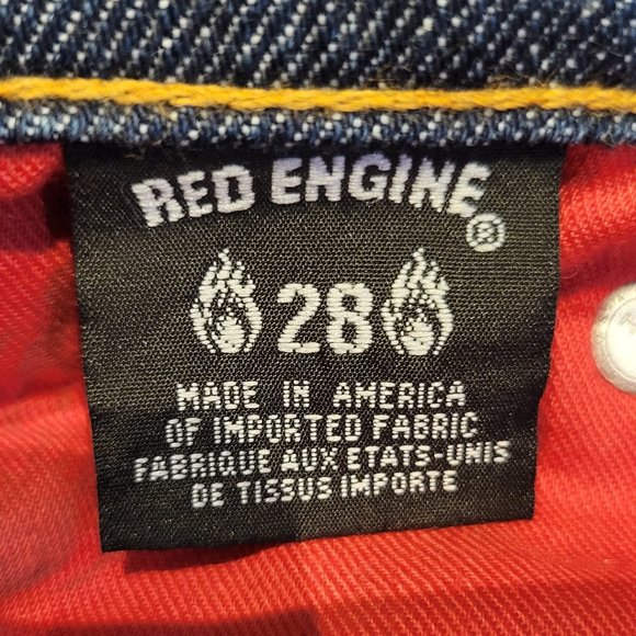 Red Engine Ruby Distressed Jeans Size 28 - Picture 13 of 14